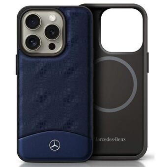 Mercedes MEHMP16X23RBARV iPhone 16 Pro Max 6.9" granatblå/marineblå hardcase Teksturert og ensfarget lær MagSafe