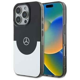 Mercedes MEHMP16L23HBIGK iPhone 16 Pro 6.3" svart sølv/black silver hardcase Dobbel Layer BiColor MagSafe