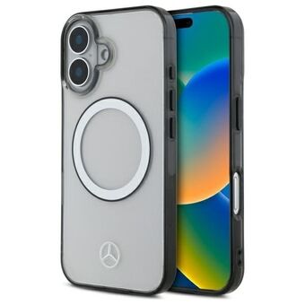 Mercedes MEHMP16S23HUOKC iPhone 16 6,1" gjennomsiktig hardt deksel Trykt logo MagSafe