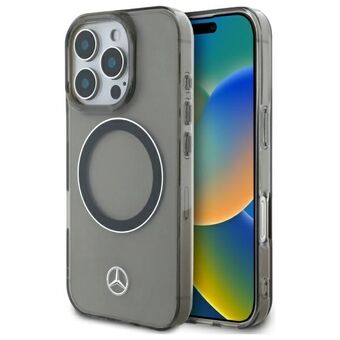 Mercedes MEHMP16X23HUOSK iPhone 16 Pro Max 6,9" svart/sort hardcase Sølvring MagSafe