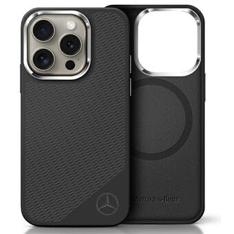 Mercedes MEHMP16X23SUGDK iPhone 16 Pro Max 6,9" svart/svart hardcase Silikon Tonal Logo Tre Mønster MagSafe