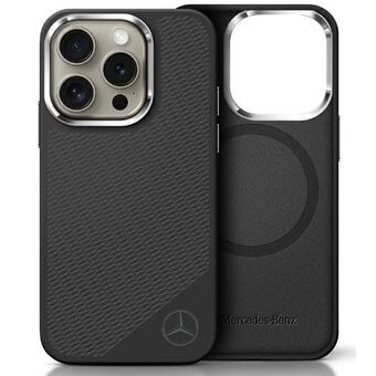 Mercedes MEHMP16L23SUGDK iPhone 16 Pro 6,3" svart/sort hardcase Silikon Tonal Logo Tre Mønster MagSafe