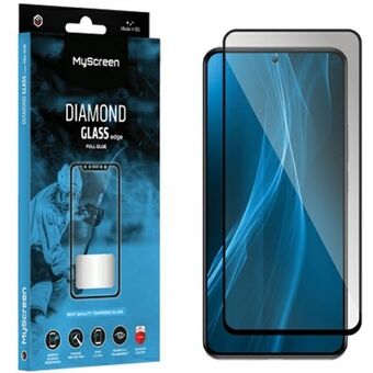 MS Diamond Glass Edge FG Samsung S23 FE S711 svart/full lim