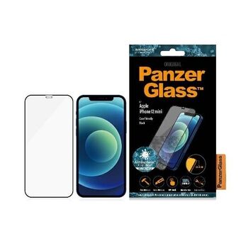 PanzerGlass Pro E2E Super+ iPhone 12 Mini Vennlig med deksel AntiBakteriell MikroFraktur svart/black