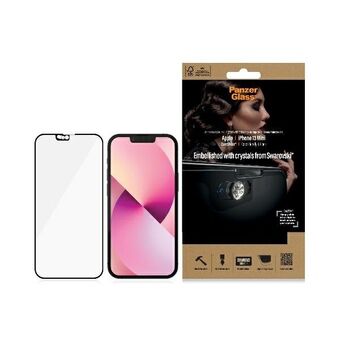 PanzerGlass E2E Microfracture iPhone 13 Mini 5.4 "CamSlider Swarovsky Cover Friendly AntiBacterial svart / svart 2750