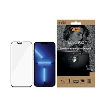 PanzerGlass E2E Microfracture iPhone 13 Pro Max 6,7" CamSlider Swarovsky-dekselvennlig antibakteriell sortering / sortering 2752