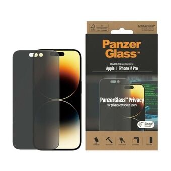 PanzerGlass Ultra-Wide Fit iPhone 14 Pro 6,1" Personvern Skjermbeskyttelse Antibakteriell P2772