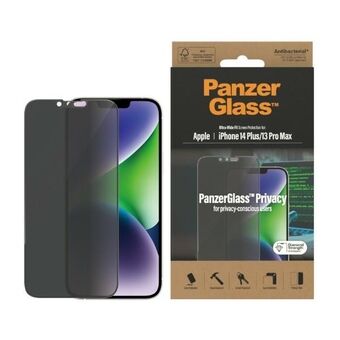 PanzerGlass Ultra-Wide Fit iPhone 14 Plus / 13 Pro Max 6,7" Personvern Skjermbeskyttelse Antibakteriell P2773