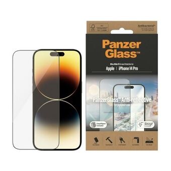 PanzerGlass Ultra-Wide Fit iPhone 14 Pro 6,1" Skjermbeskyttelse, Anti-reflekterende, Antibakteriell, Enkel Allignering Inkludert 2788.