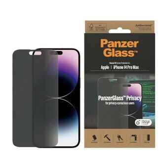 PanzerGlass Classic Fit iPhone 14 Pro Max 6,7 "Personvern Skjermbeskyttelse Antibakteriell P2770