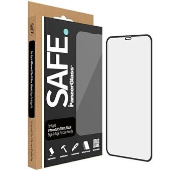 SAFE av PanzerGlass iPhone 11 Pro / Xs / X skjermbeskyttelse, kant-til-kant, svart SAFE95004