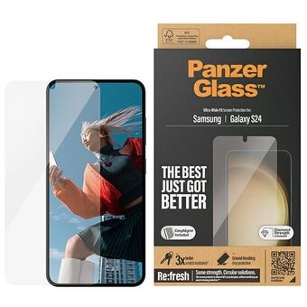 PanzerGlass Ultra-Wide Fit Sam S24 S921 skjermbeskyttelse 7350 med applikator.