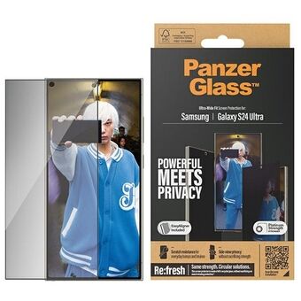 PanzerGlass Ultra-Wide Fit Sam S24 Ultra S928 Personvern Skjerm Beskyttelse Inkludert Enkel Justering Inkludert P7352