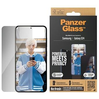 PanzerGlass Ultra-Wide Fit Sam S24 S921 Personvernskjerming med Enkel Lining Inkludert P7350