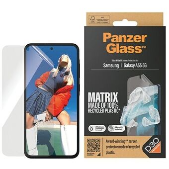 PanzerGlass Matrix Ultra-Wide Fit Sam A55 5G A556-skjermbeskyttelse 7362 med Easy Aligner