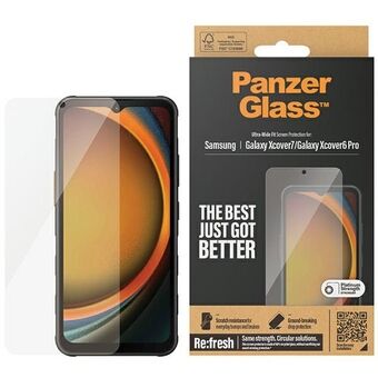 PanzerGlass Ultra-Wide Fit Sam Xcover7/ Xcover6 Pro re-glass skjermbeskyttelse 7365