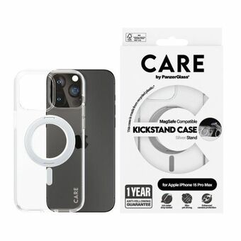 CARE by PanzerGlass Støttesak iPhone 15 Plus 6,7" MagSafe sølv/silver 1416