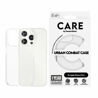 CARE by PanzerGlass Urban Combat Etui iPhone 15 Pro 6,1" gjennomsiktig/transparente 1422