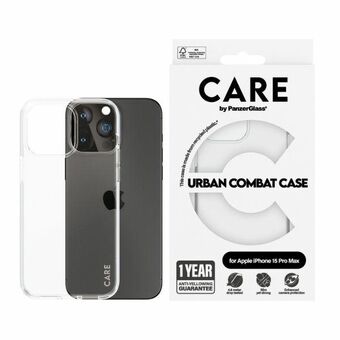 CARE by PanzerGlass Urban Combat Etui iPhone 15 Pro Max 6,7"  gjennomsiktig/transparent 1424