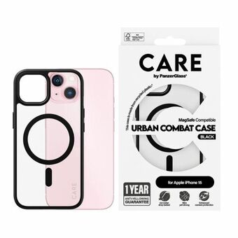 CARE av PanzerGlass Urban Combat-deksel iPhone 15 6,1" MagSafe svart/czarny 1425