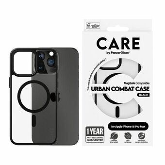 CARE by PanzerGlass Urban Combat Etui iPhone 15 Pro Max 6,7" MagSafe svart/czarny 1428