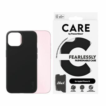 CARE av PanzerGlass Fryktløst Moteriktig Etui iPhone 15 6,1" svart 1429