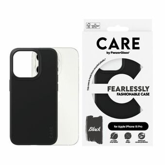 CARE by PanzerGlass Fryktløst Motebevisst Etui iPhone 15 Pro 6,1" svart/czarny 1430