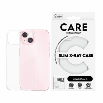 CARE by PanzerGlass Slank Røntgengjennomsiktig Deksel for iPhone 15 6,1" transparent 1433