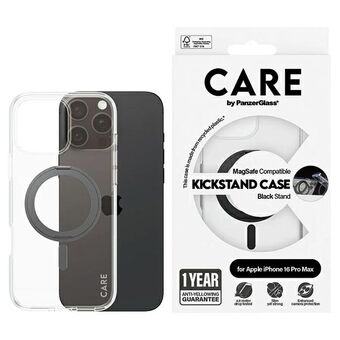 CARE by PanzerGlass Feature Kickstand Case iPhone 16 Pro Max 6,9" svart/black MagSafe 1324