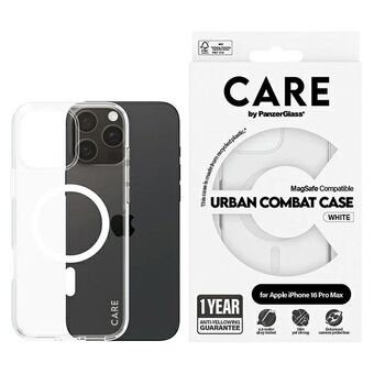 CARE by PanzerGlass Flagship Etui iPhone 16 Pro Max 6,9" hvit/white MagSafe 1340