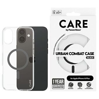 CARE by PanzerGlass Flagship Case iPhone 16 Plus 6,7" svart/black MagSafe 1347