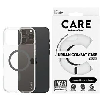 CARE by PanzerGlass Flagship Case iPhone 16 Pro Max 6,9" svart/black MagSafe 1348