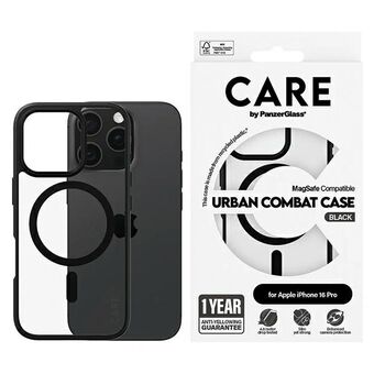 CARE by PanzerGlass Flagship Urban Case iPhone 16 Pro 6,3" svart/black MagSafe 1358