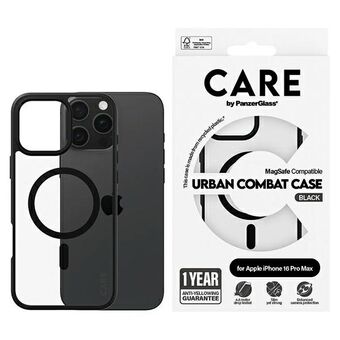 CARE av PanzerGlass Flagship Urban Case iPhone 16 Pro Max 6,9" svart/black MagSafe 1360