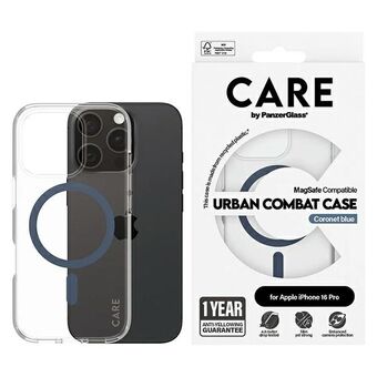 CARE by PanzerGlass Flagship Etui iPhone 16 Pro 6,3" blå/blue MagSafe 1366