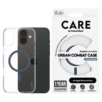 CARE by PanzerGlass Flagship Case iPhone 16 Plus 6,7" blå/blå MagSafe 1367