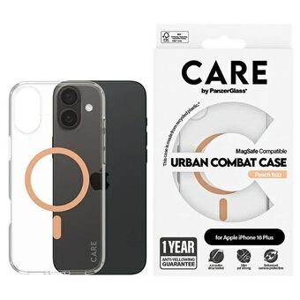 CARE by PanzerGlass Flagship-deksel iPhone 16 Plus 6,7" fersken/peachy MagSafe 1375