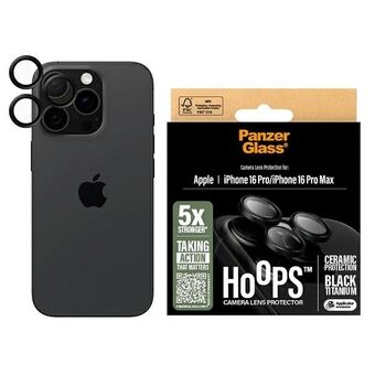 PanzerGlass Hoops Keramisk Linsebeskytter iPhone 16 Pro 6,3" / 16 Pro Max 6,9" 1282