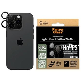 PanzerGlass Hoops Black Linsebeskytter iPhone 16 Pro 6.3" / 16 Pro Max 6.9" 1284