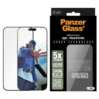 PanzerGlass Keramisk Skjermbeskytter iPhone 16 Pro Max 6,9" Ultra-Wide Fit 2856