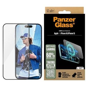 PanzerGlass Gaming Skjermbeskytter iPhone 16 / 15 6.1" Ultra-Wide Fit 2857