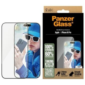 PanzerGlass Skjermbeskytter iPhone 16 Pro 6.3" Ultra-Wide Fit 2862