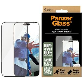 PanzerGlass Skjermbeskytter iPhone 16 Pro Max 6.9" Ultra-Bred Passform 2864