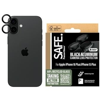 SAFE by PanzerGlass iPhone 16 6.1" / 16 Plus 6.7" Linsebeskytter svart/black SAFE95890