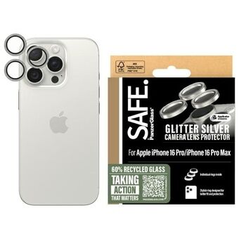 SAFE by PanzerGlass iPhone 16 Pro 6.3" / 16 Pro Max 6.9" Linsebeskytter sølv/glitter sølv SAFE95893