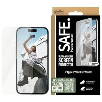 SAFE by PanzerGlass iPhone 16 6,1" Skjermbeskytter Ultra-Wide Fit SAFE95875