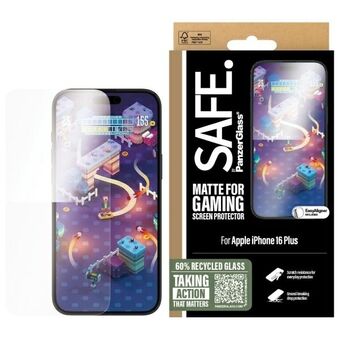 SAFE by PanzerGlass iPhone 16 Plus 6,7" Gaming Skjermbeskytter Ultra-Wide Fit SAFE95888