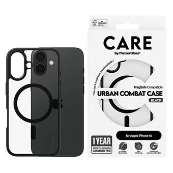 CARE by PanzerGlass Flagship Urban-deksel iPhone 16 6,1" svart MagSafe 1357