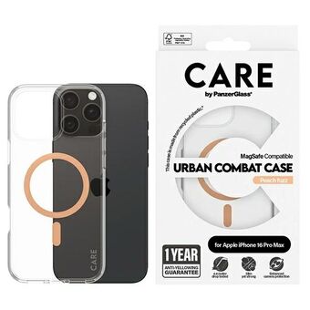 CARE by PanzerGlass Flagship Case iPhone 16 Pro Max 6,9" fersken/peachy MagSafe 1376