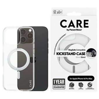 CARE by PanzerGlass Feature Kickstand Case iPhone 16 Pro Max 6,9" sølv/silver MagSafe 1328